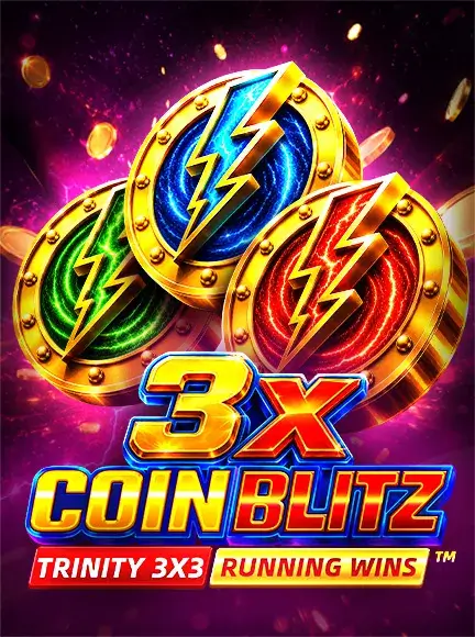 在 BitStarz 娱乐场玩3X COIN BLITZ: TRINITY RUNNING WINS 3x3